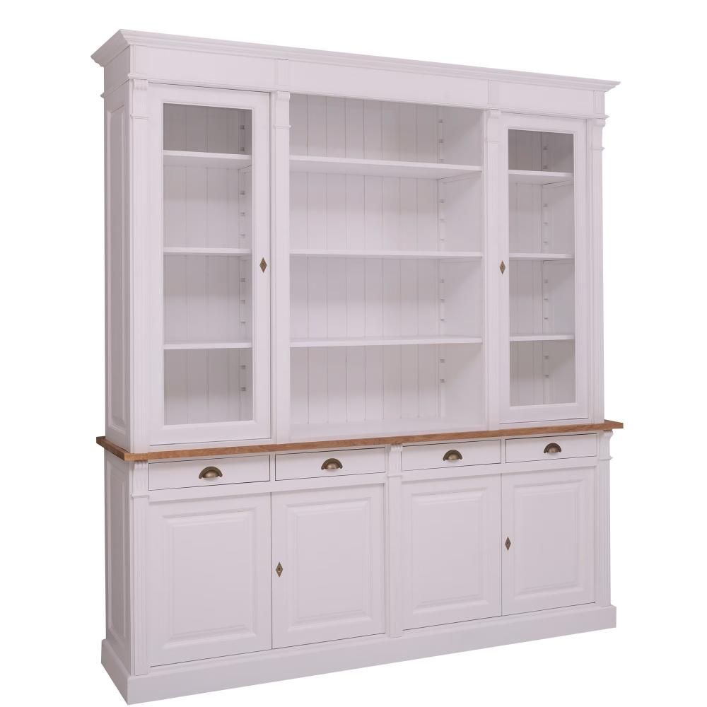 feher nagy talaloszekreny vitrines konyvszekreny polcos mediterran klasszikus country provence vintage butor nappali konyha etkezo egyedi butor gyartas.jpg